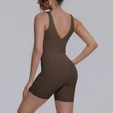 Women's Yoga Set Sports Running Fitness Beautiful Back Vest Hip Lifting Slim-Fit High Waist Shorts Training Gym Workout Suits