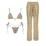 2026 Fashionable Boho Chic Bikini Set with Unique Paisley Design Perfect for Beach Wear and Pool Parties Summer Getaways