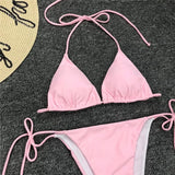 Sexy Neon Extreme Mini Micro String Bikini 2025 Women Swimsuit Female Swimwear Two-Piece Bikini Set Bathing Suit Swim Beach Wear