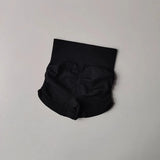 High Waist Women's Yoga Fitness Shorts Tight Fit Abdominal Slimming Lifted Buttocks Three Part Pants Exercise Clothing