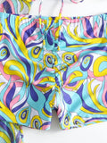 New Sexy 3 Pieces Suit for Women Neck Hanging Bikini Set+Cover-up Swimwear Sunproof Tankini High Waist Shorts Swimsuit Beachwear