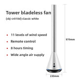 2025 NewHousehold Bladeless Fan Mute Energy-Saving Remote Control Wide-Angle Air Supply Adjustment Safety Anti-Pinch Hand Office