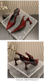 2026 Pointed Sandalias De Mujer Shallow Comfortable Patent Leather Fashion Shoes Woman French Sexy High Heels Designer Footwear