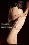 Leopard Print Panties With Integrated Stockings Sexy Hollow Lace Pantyhose With Bow And Bell Black Silk Smooth Pure Desire 6Z3F