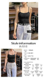 Summer casual camisole top polka dot camisole can be worn as a base layer