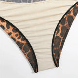 S - XXL 2026 With Pants Long Sleeve Leopard Women Swimwear One Piece Swimsuit Female High Leg Cut Bather Bathing Suit Swim V7349