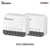 SONOFF ZBMINIR2 Extreme Zigbee Smart Switch Detach Relay External Switch Remote Control via eWeLink Compatible With Zigbee Hub