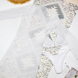 Sexy Solid 3 Piece Micro Bikinis Women Swimsuit 2025 New Swimwear With Long Sleeve Bathing Suit Beachwear Biquini Female