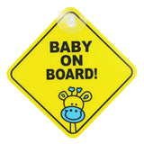 Baby On Board BABY IN CAR PVC Stickers Safety Reflective Tuning Cartoon Window Decals Automobiles Personalized Ornaments
