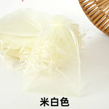 50pcs 7x9cm 9x12cm 10x15cm Sheer Organza Bags Wedding Party Candy Chocolate Bags Gift Pouches Jewelry Storage Drawstring Bags