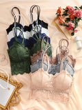 7 Pieces Color Women' Sexy Lace Wire-free Bras Lightweight Breathable Back Support, Gathered Shaping for Natural Curves