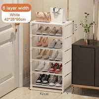 Multi-Layer Stackable Shoe Cabinet Shoes Storage Rack foldable free combination shoe rack For Entry Wall Corner Shoes Shelf