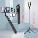 Roreta 1.7M Selfie Stick Wireless Tripod Stand with Bluetooth Remote Extendable Tripod for Mobile Phone Tlktok Live Streaming