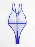Extreme Mini One Piece Swimsuit Women G String Shiny Swimwear Female Micro Thong Monokini Bather Backless Bathing Suit Swim wear