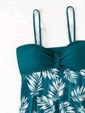 2026 Short Dress Tankini With Shorts Swimsuit Women Swimwear Female Padded Printed Bathing Swim Suit Swimming Beachwear Summer