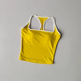 Women's Cross-Back Yoga Sports Vest One-Piece Cup Versatile Training Fitness Bra Colorful Fitness Clothing for Active Women