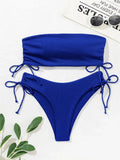 Sexy Bandeau Bikinis 2025 Women Brazilian Swimwear Female Swimsuit Two Pieces Bikini Set Bather Bathing Suits Girls Beach Wear