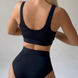 2026 High Waist Bikinis Women Padded Swimwear Female Sexy Sporty Swimsuit Bathers Bathing Swimming Swim Suit Beachwear
