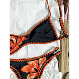 2026 Floral Flower Printed Bikini Women Swimwear Female Swimsuit Two-Pieces Bikini Set Brazilian Bather Bathing Suit Swim V8205