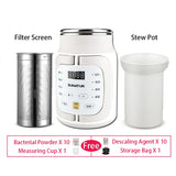 SUNATUR 600ml 700W Electric Cooker Multifunctional Rice Cooker Stew Pot Slow Cooker Mini Porridge Pot Portable Soup Pot