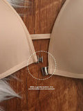 MOYISU French Triangle Cup Underwear Women's Thin Straps Beautiful Back Halter Invisible Front Buckle Bra Thin Seamless Bra