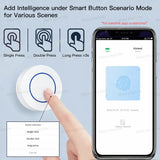 Zigbee Smart Push Button Wireless Scene Switch Home Automation Scenario Controller Battery Powered Work With Zigbee2MQTT Ewelink