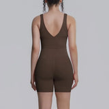 Women's Yoga Set Sports Running Fitness Beautiful Back Vest Hip Lifting Slim-Fit High Waist Shorts Training Gym Workout Suits