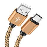 USB A to Type C Charging Cable 2A Fast Charger Nylon Data Cable 1M 2M 3M For Android Huawei Samsung TypeC Phone Charging Device