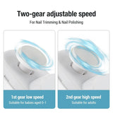 Electric nail clippers for polishing and buffing, automatic nail clippers, rechargeable nail clippers, baby and adult nail art
