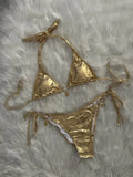 Sexy Red Bikini Set Women Luxury Metal Chains Rhinestone Diamond Push Up Micro Swimsuit Beach Bathing Suit Thong Swimwear 2026