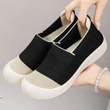 Women's shoes Women's Retro Dual-tone Slip-on Shoes Breathable Soft Sole for Comfort Summer Fashion Footwear Versatile Colorways