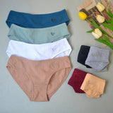 2Pcs/Set Cotton Panties For Women Briefs Low Rise Seamless Underwear Female Underpants Comfort Sexy Lingerie M-XL