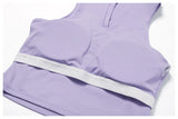 Outdoor Breathable Golf Wear Tennis Sport Sets Women Turn Down Collar Sleeveless Top Short 2 in 1 Skirt Running Fitness Set