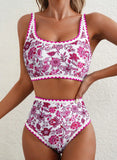 New Sexy Bikinis Print Swimsuits Women's Swimwear Push Up Female Beach Swim Wear Bathing Suits High Waist Bikini Set Pool Bather