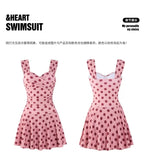 Conservative and Slimming One-piece Skirt Style Fashionable and Sexy Beach Vacation Hot Spring Swimsuit for Women