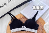 Anime Bralette Set Japanese Lace Bra Wireless Small Bust Women Sexy Triangle Cup Seamless Comfort Spring Summer MOYISU Sexy Bras