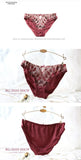 MOYISU Pure Desire Victoria Thin Bra Set Lace Mesh Red Beautiful Back Sex Underwear Hold Up with Underwire Transparent Bra Woman
