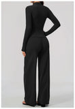 3 PCS Yoga Sets Women Long Sleeve Zipper Slim Jacket+sports Bra+high Waist Flare Pants Fitness Suits Gym Exercise Athletic Wear
