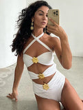 2026 Trendy Swimwear – Chic Vintage-Inspired Bikini with Pastel Flowers Perfect for Beach Wear and Pool Parties Summer Getaways