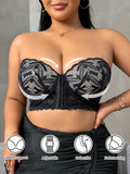 Front Buckle plus size Brassiere Embroidered Lace Splicing Push up Bra for women Thin cup Comfortable sexy bras