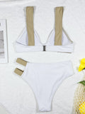 2026 Sexy Bikini Women Push Up Patchwork Hollow High Waist Swimwear Swimsuit Bikinis Set Bathing Suit Beach Bikini Female Hook