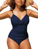 S - XXL Sexy Wrinkled One Piece Swimsuit Women Swimwear Female Monokini Swimsuits 2025 Bathing Suit Swim Beach Wear Bodysuit