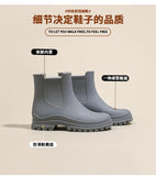Rain Boots Women Garden Galoshes Waterproof Rubber Chelsea Boot Female Non-slip Rainshoes Fishing Water Shoes Botas Lluvia Mujer