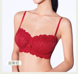 Full Bust French Lace Bralette Wireless Support for Women Plus Size Full Coverage T-Shirt Bra Anti Sagging Comfort MOYISU Sexy