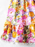 V Neck Bowknot Floral Print Boho Summer New Dress for Women Adjustable Strap Lace Patchwork Sundress Beach Casual Short Dress