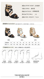 Fashion Cross Strap High Heels Sandals Party Wedding Bridal Shoes Summer Gold Silver Ladies Sandal Women