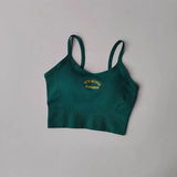 Women's sports bra, color blocked small sling , fixed cup fitness bra, running bra, acceleration, dry training, yoga.
