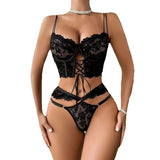 Luxury Lace Up Underwear Porn Exotic Sets Sexy Outfits Intimate Sensual Lingerie Delicate Bilizna Sets Hot Sex Clothes