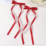 2 Pcs Fabric Hair Bow Hairpin for Women Girls Ribbon Hair Clips Headwear Black White Bow Top Clip Female Hair Accessories