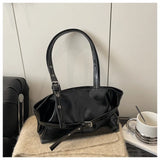 Winter Style Women's Retro Minimalist Tote Shoulder Bag 2025 Autumn Large Capacity Commuting Top-Handle Hand Bags for Women